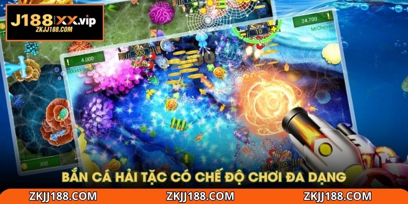 Bắn cá hải tặc có chế độ chơi đa dạng