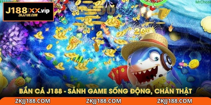 Bắn cá J188 - Sảnh game sống động, chân thật