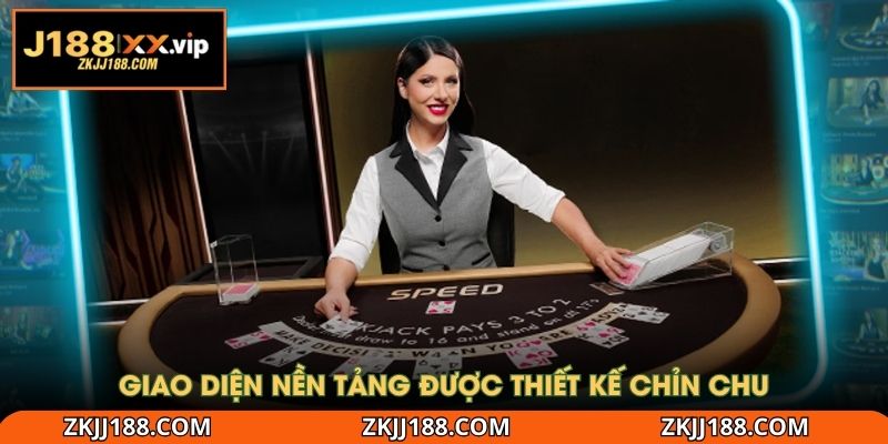 Giao diện nền tảng được thiết kế chỉn chu