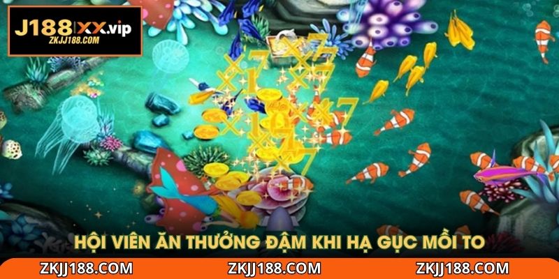 Hội viên ăn thưởng đậm khi hạ gục mồi to