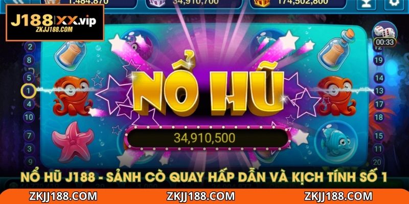 Nổ hũ J188 - Sảnh cò quay hấp dẫn và kịch tính số 1